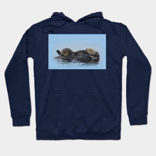 Wildlife gifts, mama sea otter and her babe Hoodie